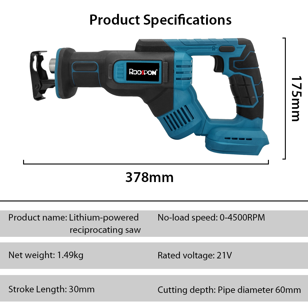 Reciprocating Saw Cordless - Electric Reciprocating for Saw Large Model