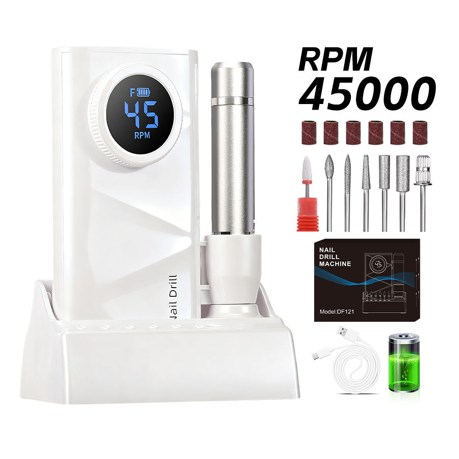 Power Tools Underwater - Rechargeable Nail Drill Machine, 45000RPM, 4500mAh