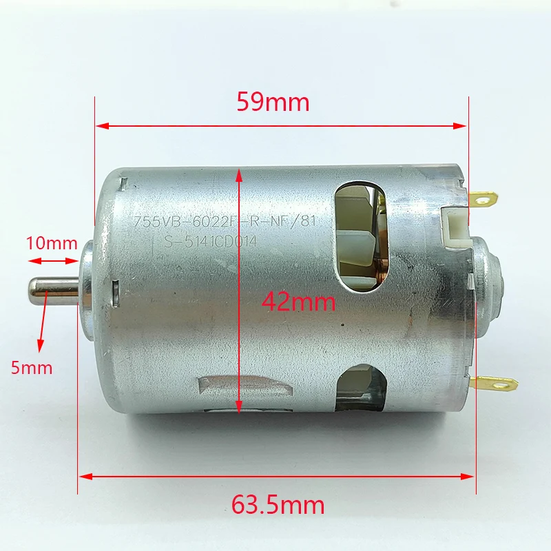 Power Tools Underwater - RS-755SH-6022 DC 12V 14.4V 18V 18700RPM