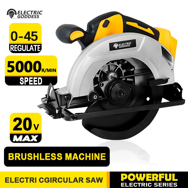 Reciprocating Saw Cordless - 7-inch Cordless Circular Saw 5000rpm Brushless