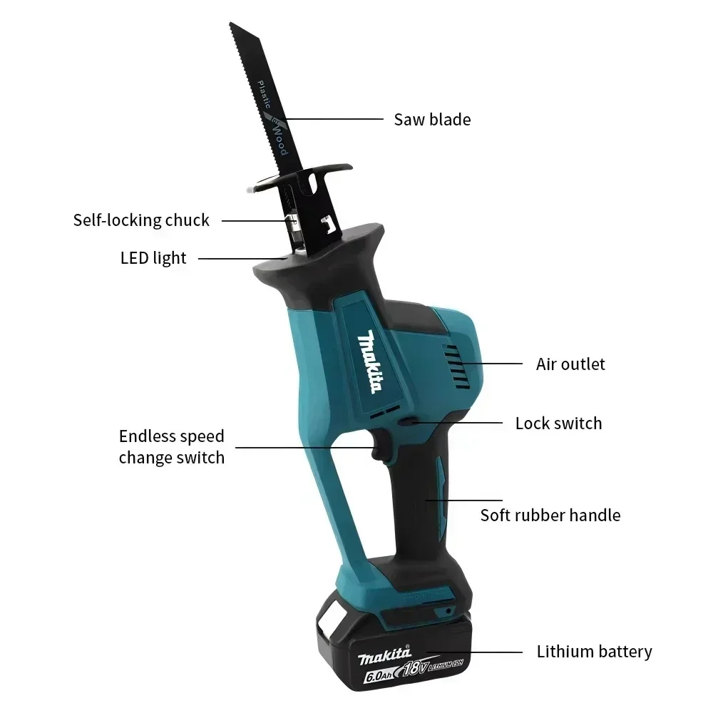 Makita DJR189 18V LXT Brushles - огляд і ціна Reciprocating Saw Cordless