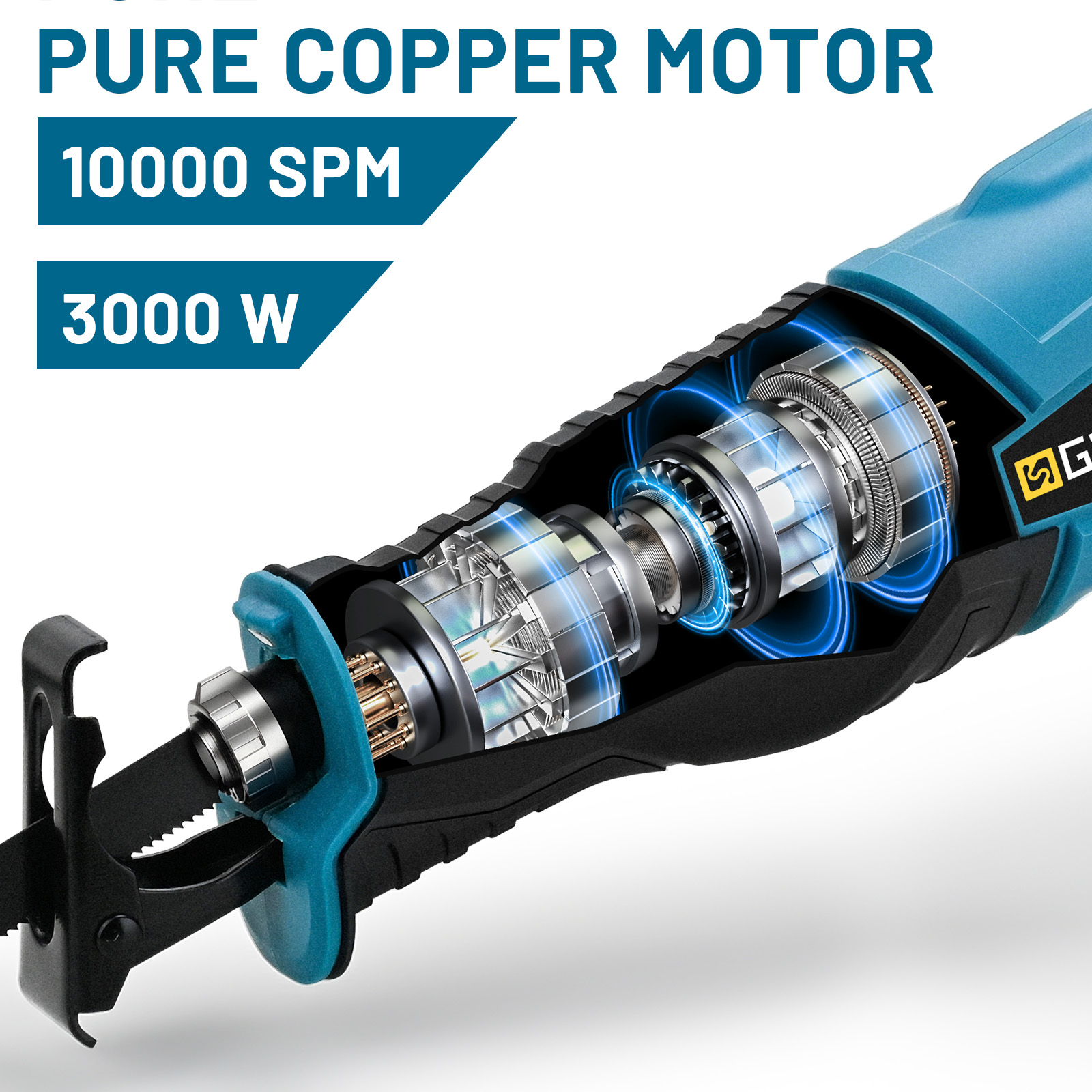 Gisam 3000W 10000SPM Electric  - огляд і ціна Reciprocating Saw Cordless