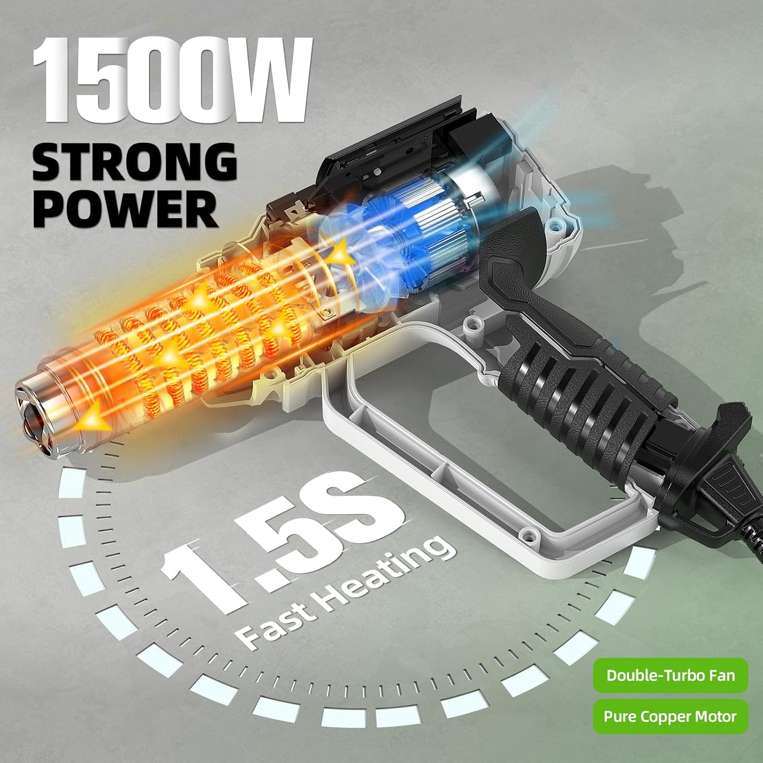 Hot Air Gun with LCD 12 Variab - огляд і ціна Heat Gun Variable