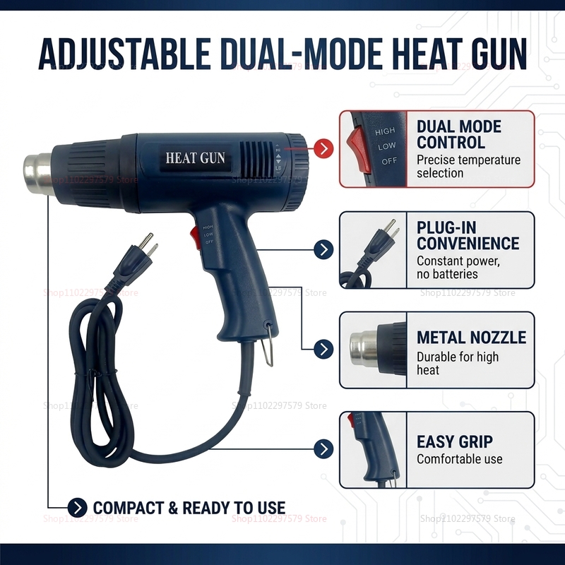 New Hot Air Gun 2500W Variable - огляд і ціна Heat Gun Variable