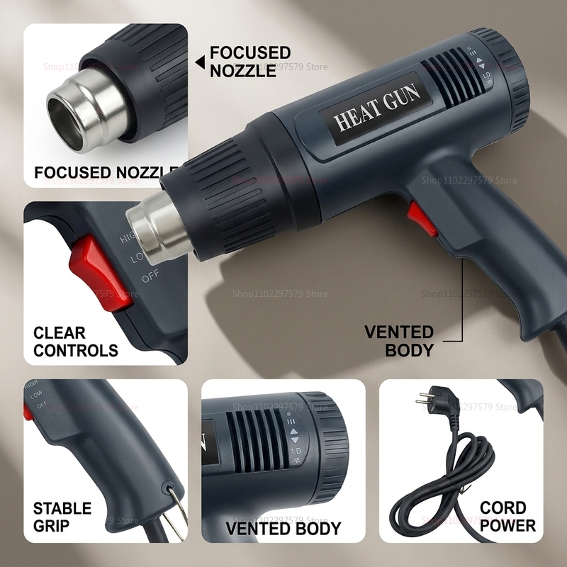 Hot Air Gun 220V Heat Gun 2000 - огляд і ціна Heat Gun Variable