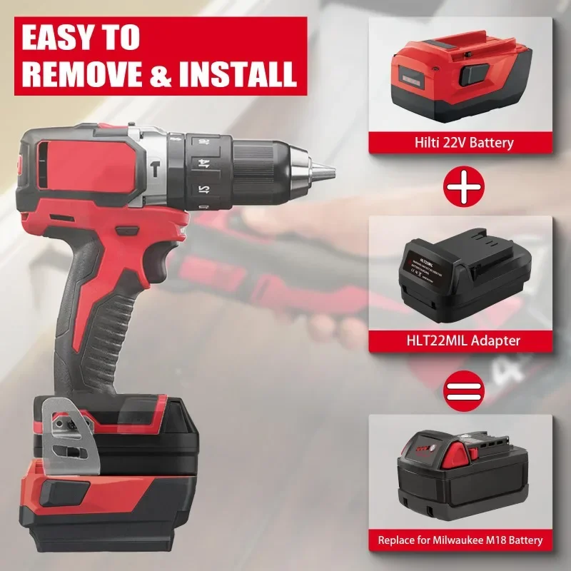 Battery Adapter for Milwaukee  - огляд і ціна Power Tools Hilti