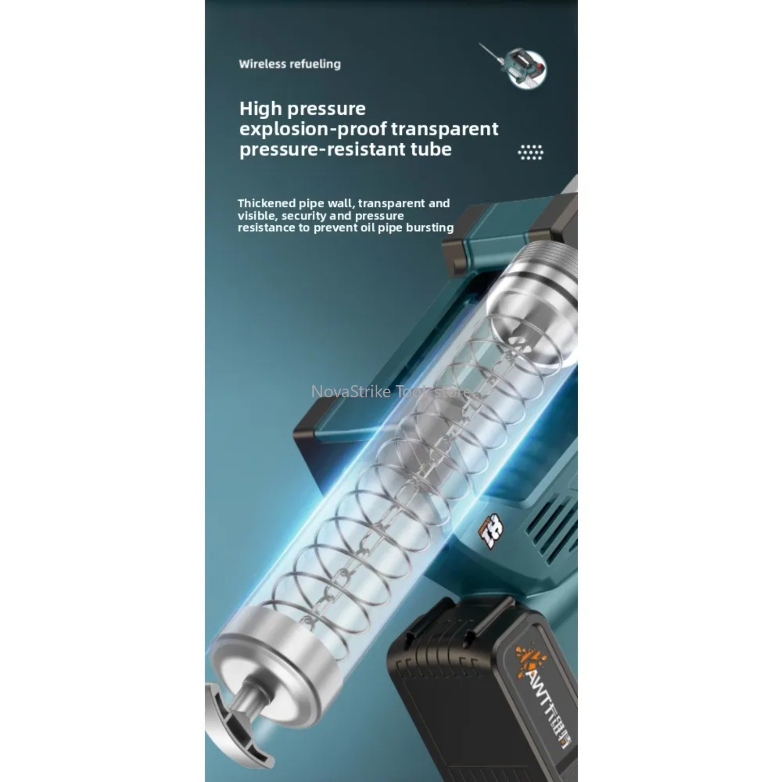 Brushless 600CC Electric Greas - огляд і ціна Power Tools Grease